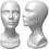 MN-434 Female Styrofoam Mannequin Head Bust - DisplayImporter