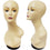 MN-436B Female Fleshtone Mannequin Head Form with Removable Turn Table Base - DisplayImporter