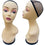 MN-436 Female Fleshtone Mannequin Head Form with Wig Net and Removable Turn Table Base - DisplayImporter