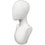 MN-438 Glossy Female Abstract Egghead Mannequin Head Form w/ Swivel Neck - DisplayImporter