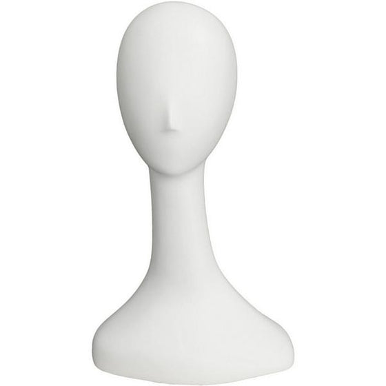 MN-516 Female Abstract Mannequin Head Form with Long Neck - DisplayImporter