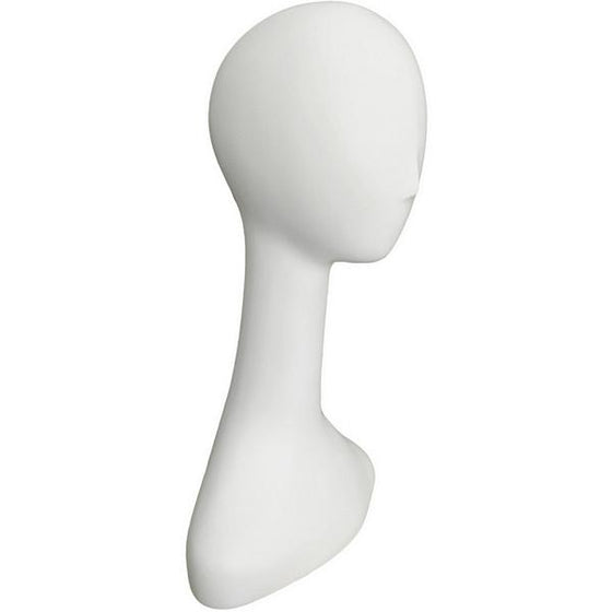 MN-516 Female Abstract Mannequin Head Form with Long Neck - DisplayImporter