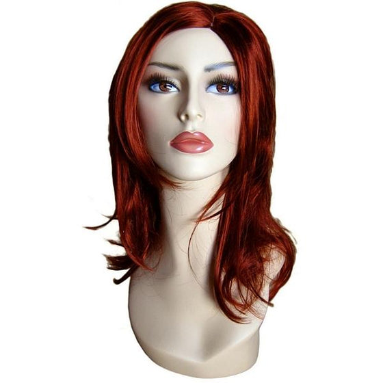 WG-026 Shoulder Length Red Wig - DisplayImporter