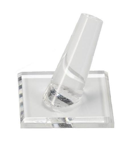 DS-114 Single Polyresin Ring Finger Clear - DisplayImporter.com - 2