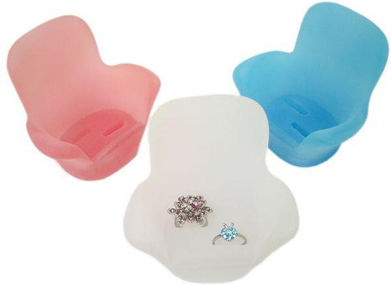 DS-122 Frosted Polyresin Lounge Chair Jewelry Display Dish  - DisplayImporter.com