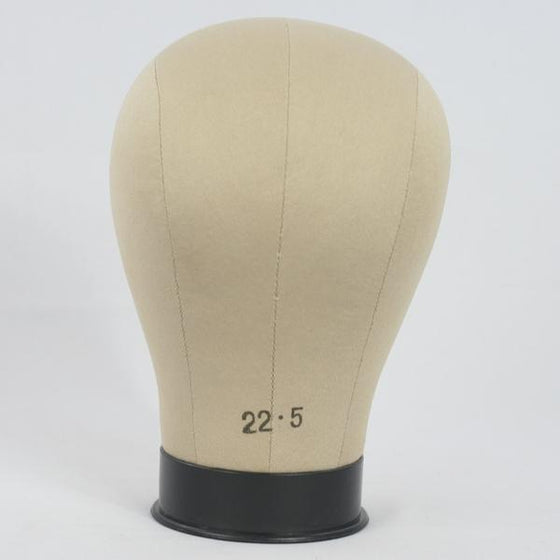 Millinery Canvas Cork Mannequin Wig/Hat Block Head with Mounting Hole