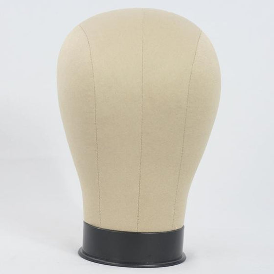 Millinery Canvas Cork Mannequin Wig/Hat Block Head with Mounting Hole