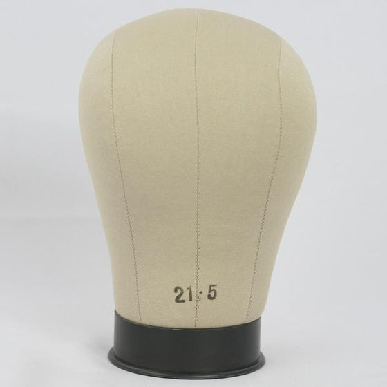 Millinery Canvas Cork Mannequin Wig/Hat Block Head with Mounting Hole