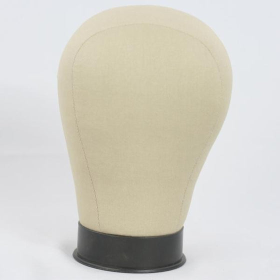 Millinery Canvas Cork Mannequin Wig/Hat Block Head with Mounting Hole