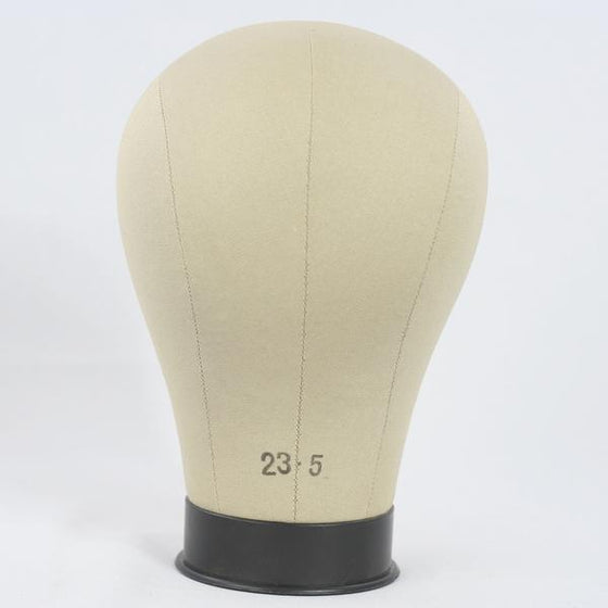 Millinery Canvas Cork Mannequin Wig/Hat Block Head with Mounting Hole