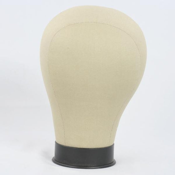 Millinery Canvas Cork Mannequin Wig/Hat Block Head with Mounting Hole