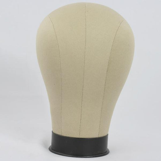 Millinery Canvas Cork Mannequin Wig/Hat Block Head with Mounting Hole