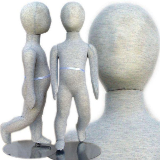 MN-094 Pinnable & Flexible Kid Mannequin with Head 2' 7" (12m-18m)  - DisplayImporter.com