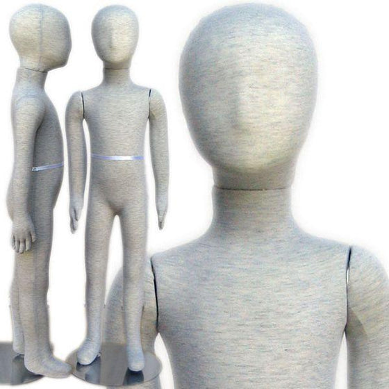 MN-098 Pinnable & Flexible Kid Mannequin with Head 3' 6" (4C-5C)  - DisplayImporter.com