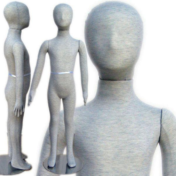 MN-099 Pinnable & Flexible Kid Mannequin with Head 3' 9" (5C-6C)  - DisplayImporter.com