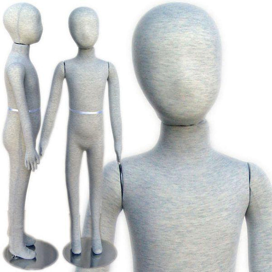 MN-100 Pinnable & Flexible Kid Mannequin with Head 4' 3" (6C-7C)  - DisplayImporter.com