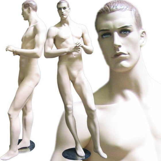 MN-111 Men's Full Size Standing Masculine Mannequin  - DisplayImporter.com