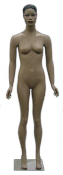 MN-139 African American Female Fashion Mannequin with Make up and Molded Hair  - DisplayImporter.com - 2