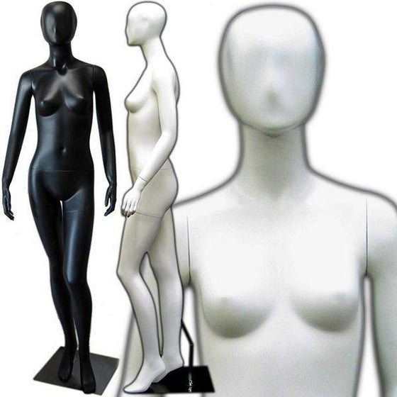 MN-144 Full Size Egg Head Female Mannequin  - DisplayImporter.com - 1