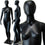 MN-144 Full Size Egg Head Female Mannequin Black - DisplayImporter.com - 2