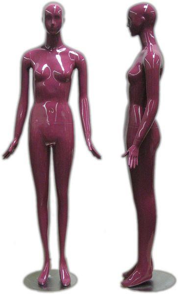 MN-165 Colorful Glossy Abstract Female Mannequin Glossy Purple - DisplayImporter.com - 6