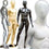 Egghead Standing Masculine Male Mannequin with Base