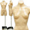 MN-179 Plastic Female Armless Round Body Torso Dress Form Fleshtone - DisplayImporter.com - 2