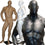 MN-180 Muscle Bodybuilder Mannequin in Tone & Flex Pose  - DisplayImporter.com - 1