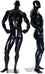 MN-181 Glossy Muscle Bodybuilder Mannequin in Tone & Flex Pose  - DisplayImporter.com - 5