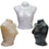 MN-188 Armless Round Body Plastic Female Upper Torso  - DisplayImporter.com - 1