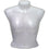 MN-188 Armless Round Body Plastic Female Upper Torso White - DisplayImporter.com - 4