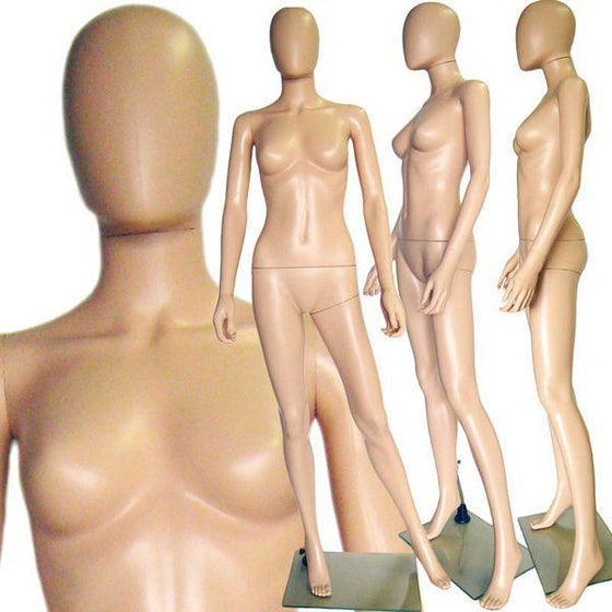 MN-241 Ladies Full Size Egghead Mannequin with Removable Head  - DisplayImporter.com