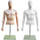 MN-247 Plastic Half Body Male Upper Torso Countertop Form with Removable Head  - DisplayImporter.com - 1