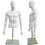 MN-247 Plastic Half Body Male Upper Torso Countertop Form with Removable Head White - DisplayImporter.com - 3