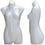 MN-360 Plastic Counter Top Female 3/4 Body Form White - DisplayImporter.com - 3