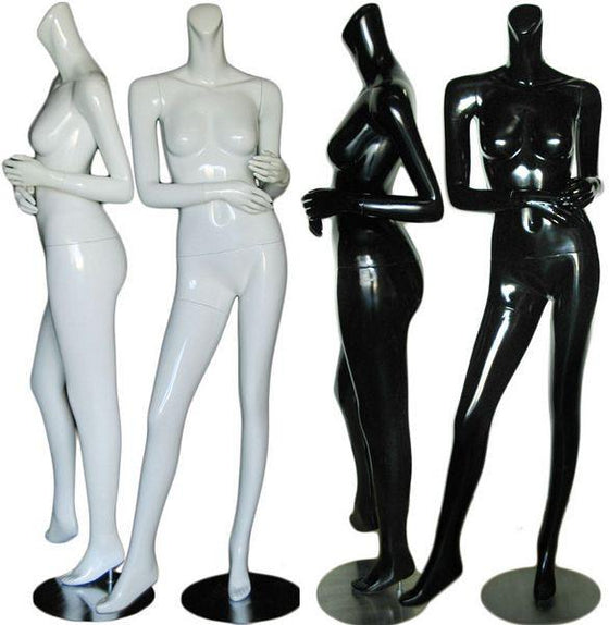 MN-370 Glossy Headless Ladies Mannequins  - DisplayImporter.com