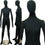 MN-402 Soft Flexible Female Body Form with Egg Head Black - DisplayImporter.com - 3