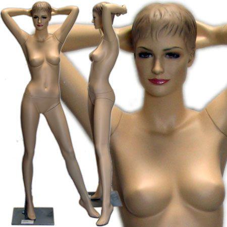 MN-419 Female Mannequin with Molded Hair  - DisplayImporter.com