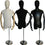 MN-603 Men's Egghead Dress Form with Articulate Arms  - DisplayImporter.com - 1