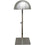 RK-013 Brushed Chrome Countertop Hat Dome Display with Adjustable Height - DisplayImporter