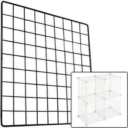 RK-033 Standard Weight Grid Wire Storage Cube Panel  - DisplayImporter.com